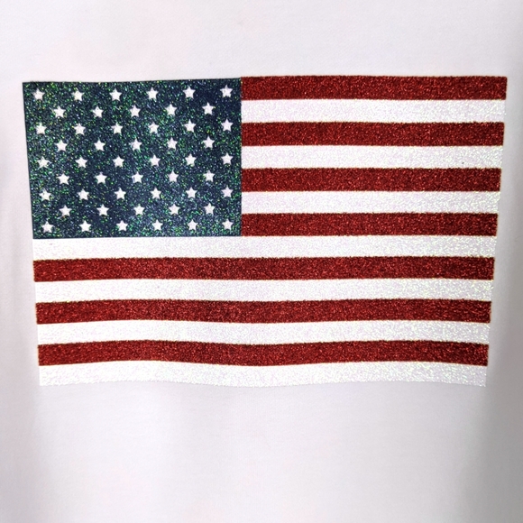 Beach Riot American Flag White Sweatshirt - Picture 6 of 9